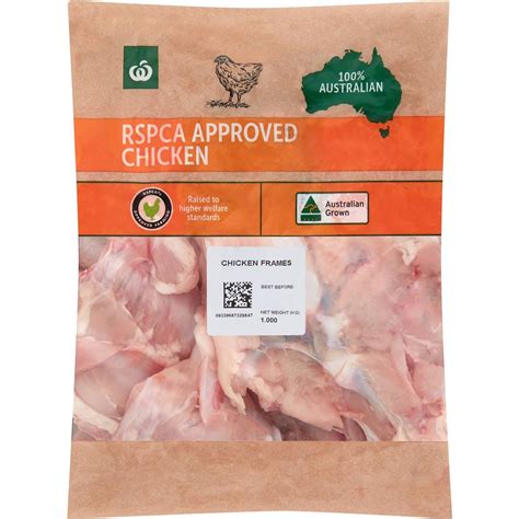 Woolworths Rspca Approved Chicken Frames 1kg Woolworths