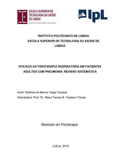 Eficácia da fisioterapia respiratória em pacientes adultos