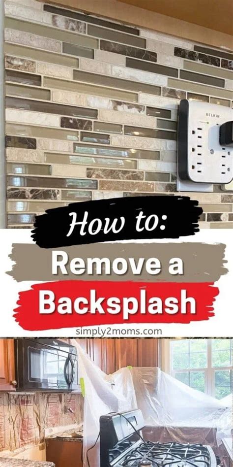 How To Remove A Tile Backsplash From A Kitchen Simply2moms