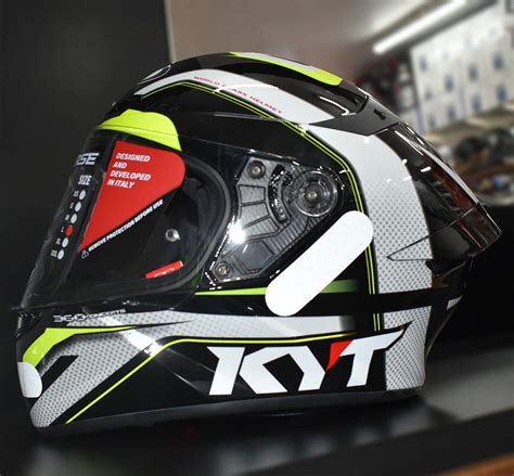 Capacete Kyt Tt Course Grand Prix Preto Amarelo Moto X Wear Loja