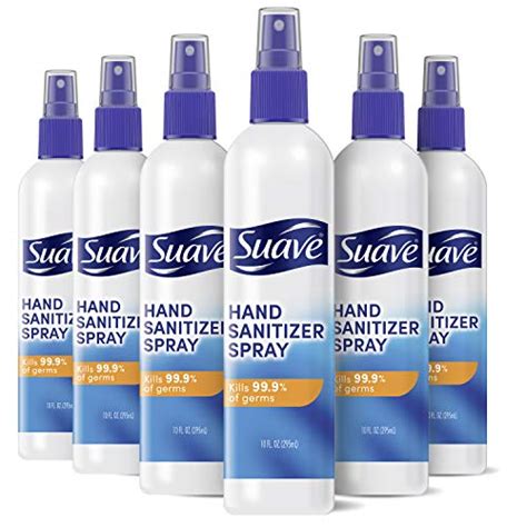 Suave Hand Sanitizer Alcohol Based Kills 999 Of Germs 10 Ozpack Of 6 Germaphobe