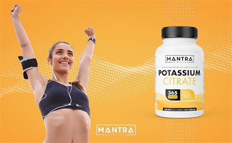 CITRATO DE POTASIO MANTRA Nutrition Potassium Citrate 365