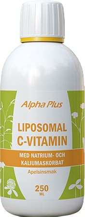 Alpha Plus Liposomal Vitamin C 250ml Se Priser