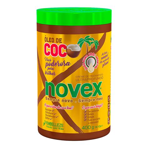 Máscara Novex Óleo De Coco 1000ml Cabelo Pluricosmética