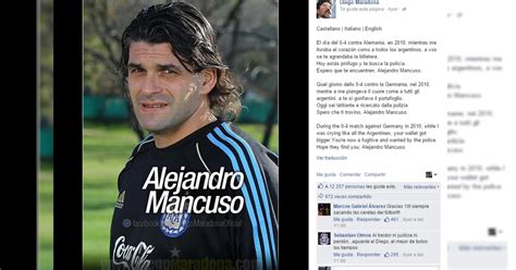 El Tenso Mensaje De Diego Armando Maradona Para Alejandro Mancuso Ante El Pedido De Captura