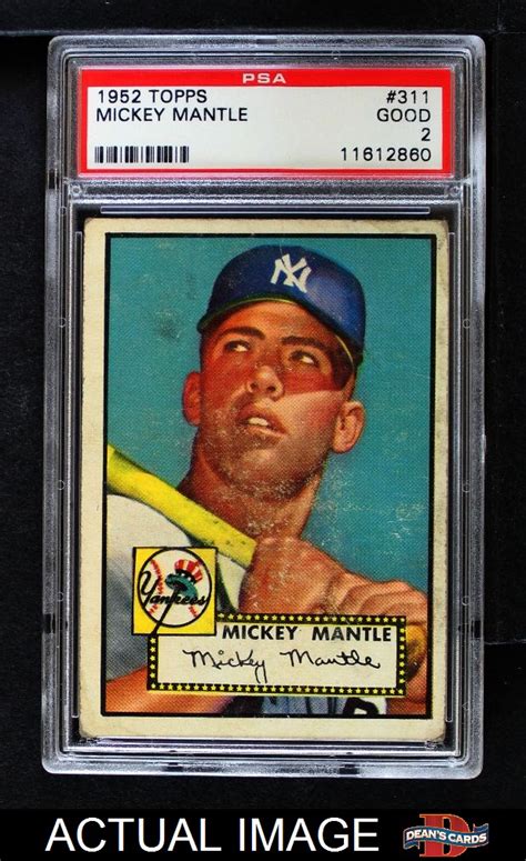 Topps Mickey Mantle Psa D Ebay