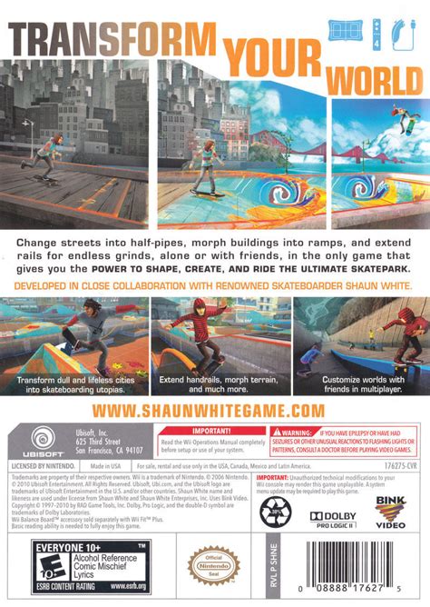 Shaun White Skateboarding Box Shot For PC GameFAQs