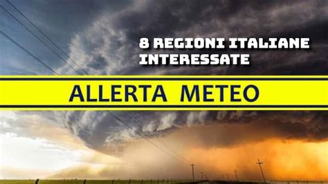 Meteo oggi mercoledì 2 ottobre allerta Meteo maltempo in 8 regioni