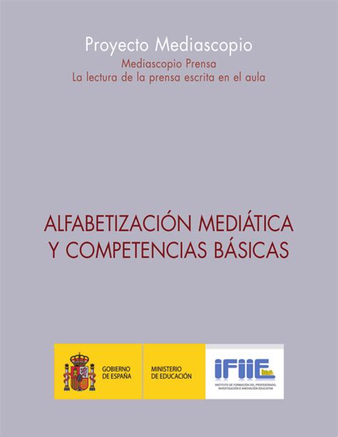 Alfabetización mediática y competencias básicas