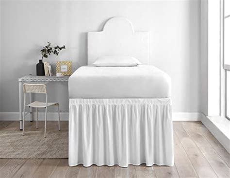 Amazon Extended Dorm Sized Bed Skirt Panel With Ties Panel