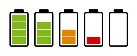 Battery Charge Level Indicator Set Of Battery Icon 10594517 Vector Art