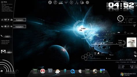 Download Skin Rainmeter Hacker