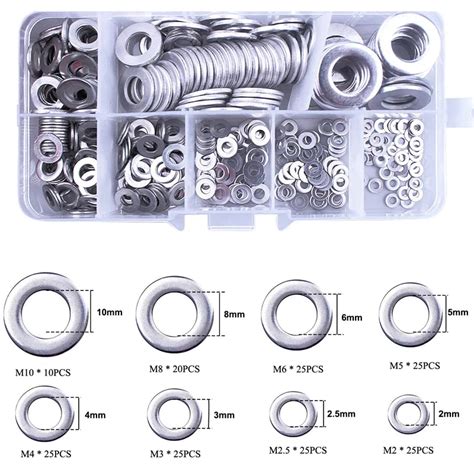 Kit De Rondelles Plates En Acier Inoxydable Rondelle Plate Joints Plats