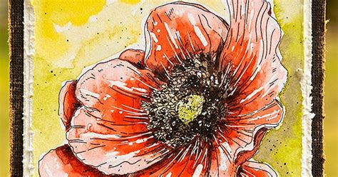 Layers of ink: Poppy Watercolor Tutorial