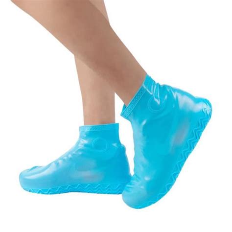 1 paire de couvre chaussures en silicone pratique imperméable jour de