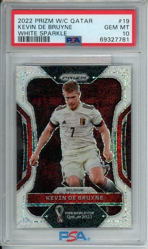 Kevin De Bruyne Prizm World Cup White Sparkle Ssp Psa