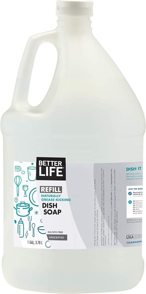 Better Life Dish Soap Liquid Dishwashing Soap With Vitamin E And Aloe For Home