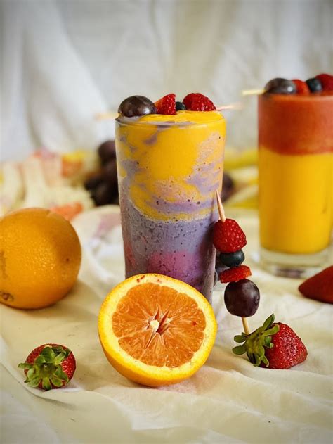 Berryorange And Mango Smoothie Mango Smoothie Berry Orange Fruit