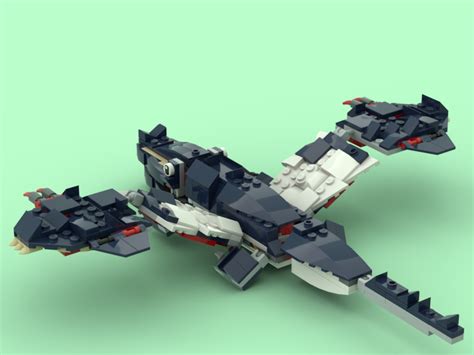 Lego Moc 31088 2 To 1 Crocodile Dragon By Legodesigner Rebrickable