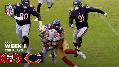 Chicago Bears Top Plays Vs San Francisco 49ers 2022 Regular Season