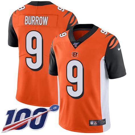 Nike Bengals 9 Joe Burrow White Youth Stitched Nfl Limited Rush 100th