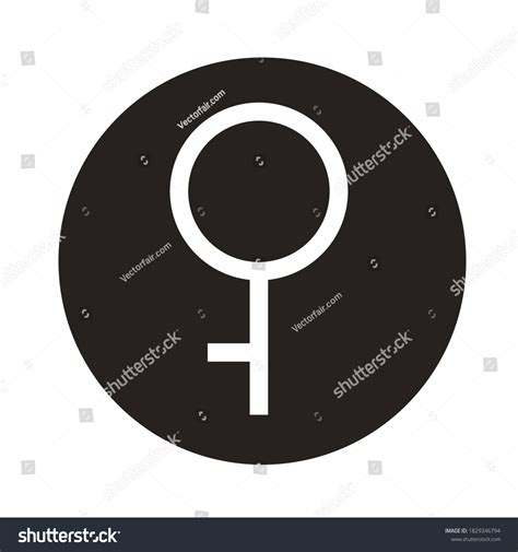 Demigirl Gender Symbol Sexual Orientation Block Stock Vector Royalty