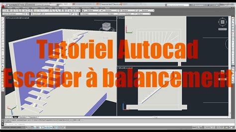 Tutoriel Autocad Escalier à balancement YouTube