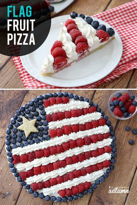 Easy Delicious American Flag Fruit Pizza Its Always Autumn