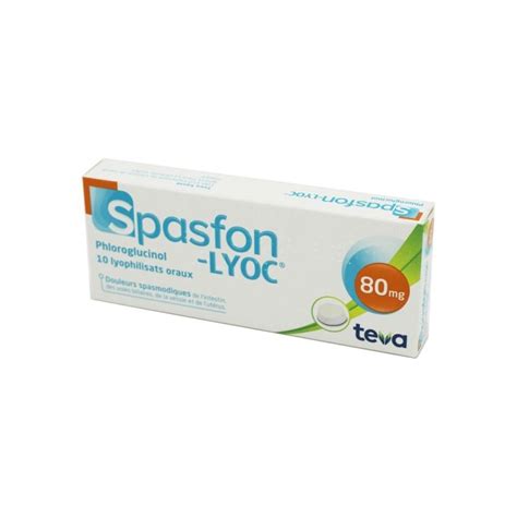 Spasfon Lyoc 80mg Comprimés Boite De 10 Pharmacie De La Poste