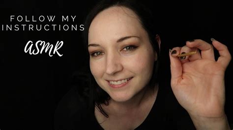 Asmr Follow My Instructions Eyes Open And Eyes Closed ⭐ Asking You