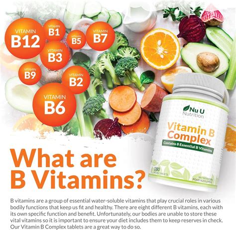 High Strength Vitamin B Complex 180 Vegan Tablets 6 Month Supply