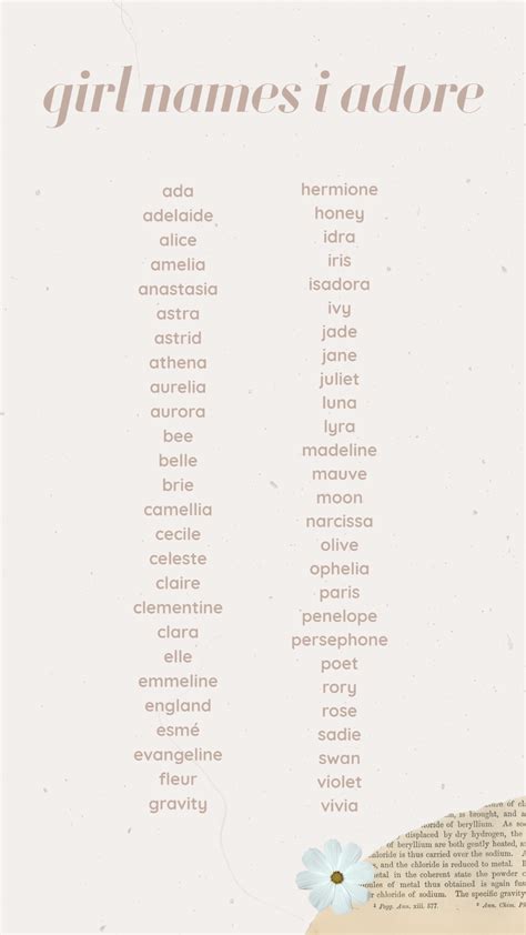 101 Possibly Perfect Middle Names For Girls Artofit