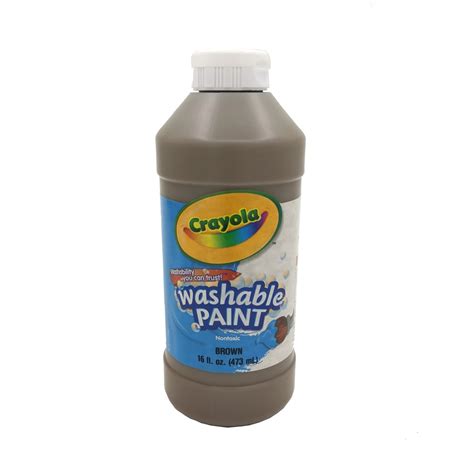 Crayola Washable Paint 16 Oz Brown Ntuc Fairprice