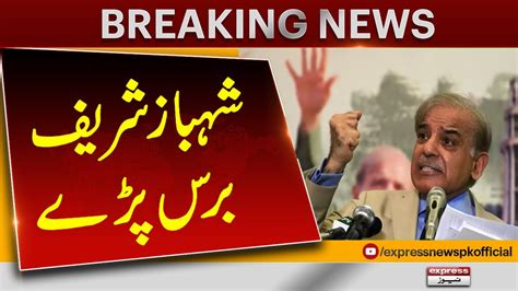 President Pml N Shehbaz Sharif Big Statment Breaking News Express