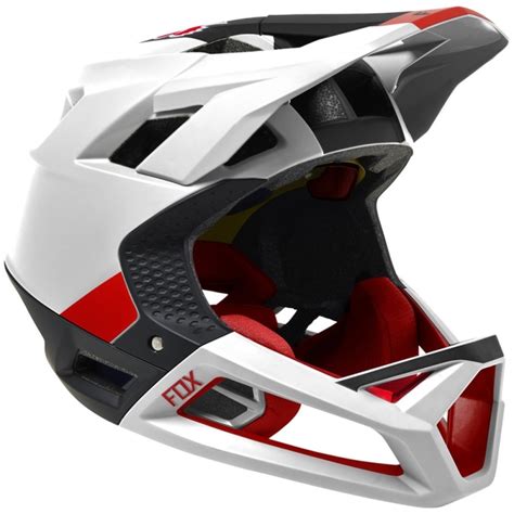 Kask rowerowy Fullface Fox Proframe Blocked MIPS biało czarny