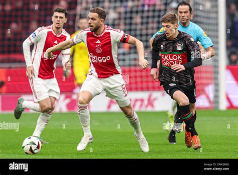 Amsterdam Netherlands February Jordan Henderson Of Afc Ajax