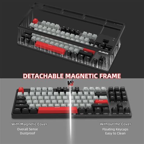 A Jazz Wireless Mechanical Keyboard Keys Tkl Hot Swappable Bluetooth Gaming Keyboard Dual