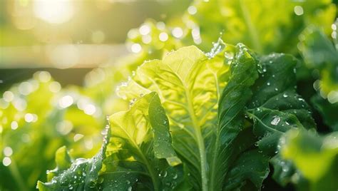 Premium Photo Glistening Dew Drops On Bright Green Cabbage Leaves