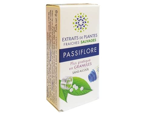 Passiflore bio Extrait de plante fraîche en granules Kosmeo