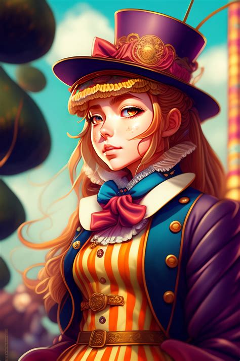 Lexica Alice In Wonderland Dressed In A Mad Hatter Fashion K