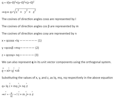 How To Find Direction Cosines Of The Line And Direction Ratio