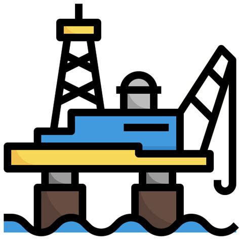 Offshore Platform Surang Lineal Color Icon