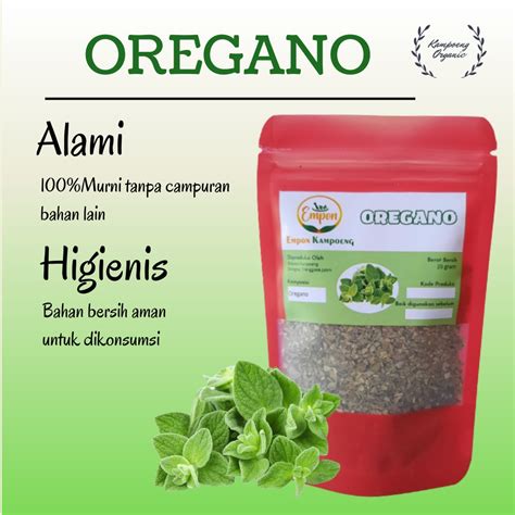 Jual Bumbu Rempah Daun Oregano Flakes Dried Leaves Kering Bahan Makanan