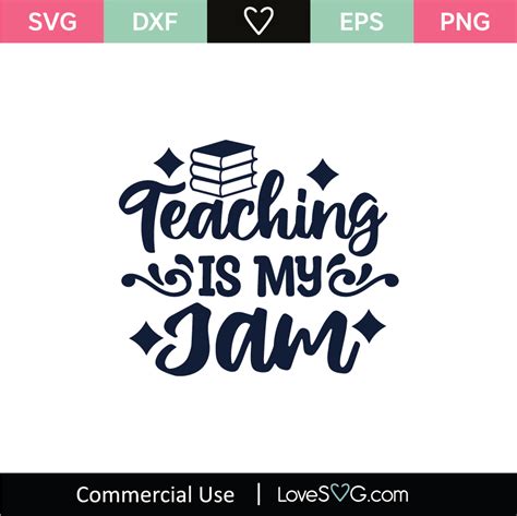 Teaching Is My Jam Svg Cut File