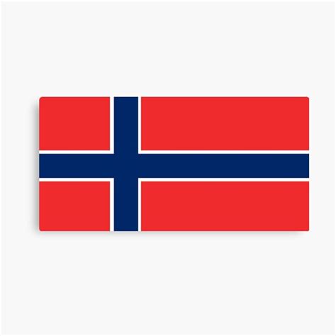 "Norwegian Flag Design" Canvas Print for Sale by Rampaging-Elk | Redbubble