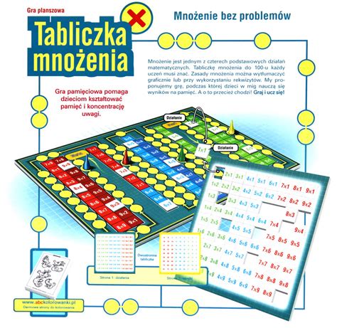 Tabliczka mnożenia Edukacyjna gra planszowa 7675416833 oficjalne