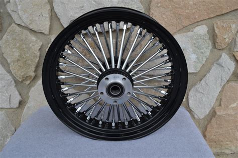 Chrome Fat Spoke Rear Wheel For Harley Xl Softail