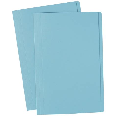 Avery Foolscap Manila Folder Light Blue 100 Pack Officeworks