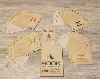 Rook Vintage Card Game 1972 - Etsy