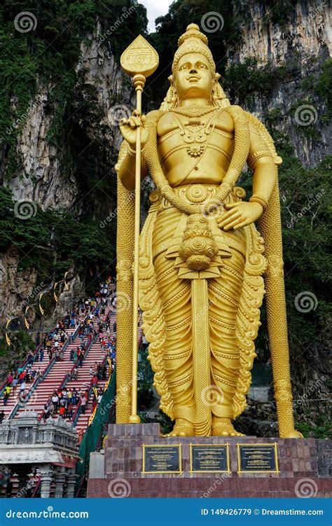 Lord Murugan Statue Batu Caves Kuala Lumpur Malaysia Stock Image